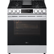 LG 5.8 cu.ft. Smart Gas Single Oven Slide-in Range with Air Fry LSGL5833X