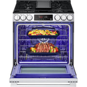 LG 5.8 cu.ft. Smart Gas Single Oven Slide-in Range with Air Fry LSGL5833X
