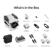 DJI Mini 3 Fly More Combo with RC Remote 4K HDR Portable Drone