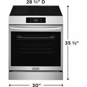 Frigidaire Gallery 30-inch Induction Range with Stone-Baked Pizza GCFI3070BF