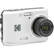 Kodak PIXPRO FZ45 16MP Digital Camera White with Lexar 64GB Memory Card