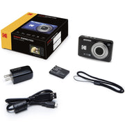 Kodak PIXPRO FZ55 Digital Camera, Black Bundle with Lexar 32GB card + Camera Bag