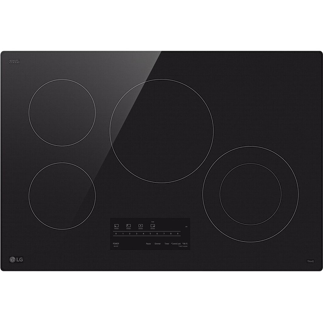 LG 30-inch Built-in Smart Electric Cooktop with 4 elements CBEW3013BE