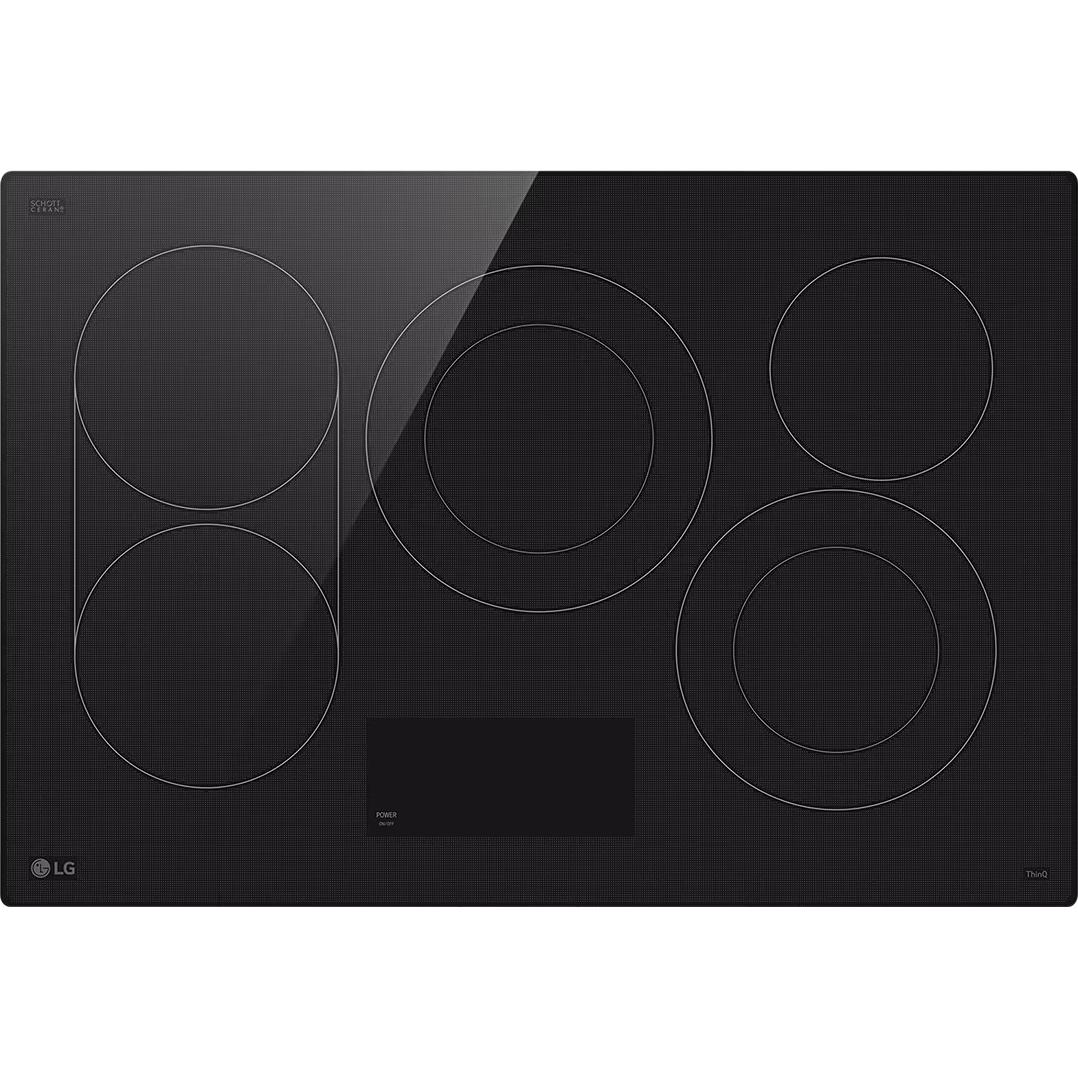 LG 30-inch Built-in Smart Electric Cooktop with 5 elements CBEW3017BE