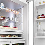 Bosch 36-inch, 20.1 cu.ft. Built-in Bottom Freezer with Wi-Fi Connect B36BT130NS