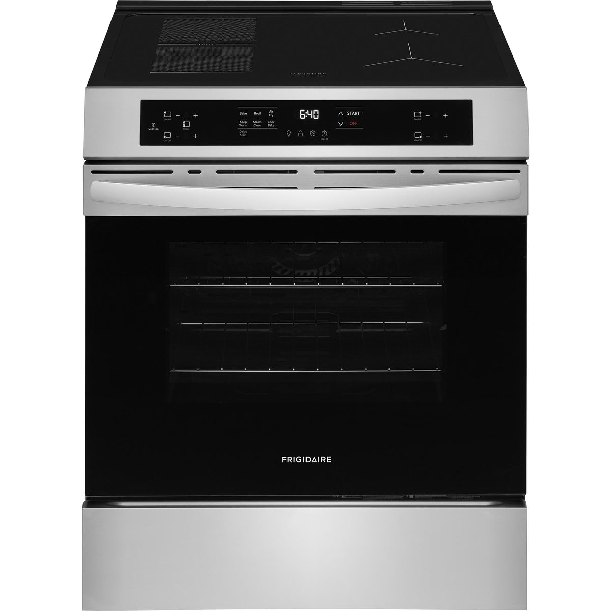 Frigidaire 30-inch Front Control Induction Range with Air Fry FCFI3082BS