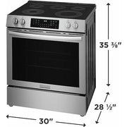 Frigidaire Gallery 30-inch Freestanding Electric Range with Convection Technology GCFE3059BF