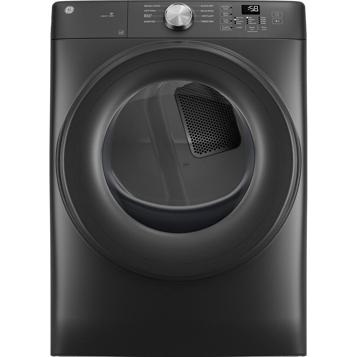 GE 7.8 cu. ft. Smart Electric Dryer with WiFi Powered by SmartHQ™ GFD35ESPYDS