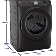 GE 7.8 cu. ft. Smart Gas Dryer with WiFi Powered by SmartHQ™ GFD35GSPYDS