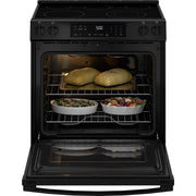 GE 30-inch Slide-in Electric Range with Crisp Mode GRS500PVBB