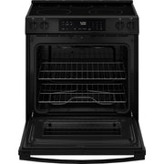 GE 30-inch Slide-in Electric Range with Crisp Mode GRS500PVBB