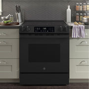 GE 30-inch Slide-in Electric Range with Crisp Mode GRS500PVBB