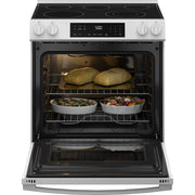 GE 30-inch Slide-in Electric Range with Crisp Mode GRS500PVWW
