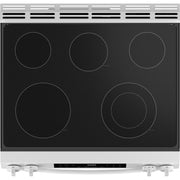 GE 30-inch Slide-in Electric Range with Crisp Mode GRS500PVWW
