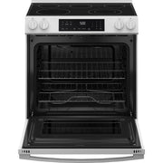 GE 30-inch Slide-in Electric Range with Crisp Mode GRS500PVWW