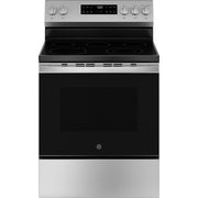 GE 30-inch Freestanding Electric Range with Crisp Mode GRF500SVSS