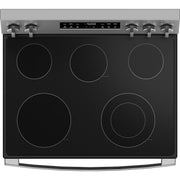 GE 30-inch Freestanding Electric Range with Crisp Mode GRF500SVSS