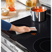 GE 30-inch Freestanding Electric Range with Crisp Mode GRF500SVSS