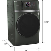 GE Profile All-in-One Electric Laundry Center with Fast Airflow Drying System PFQ97HSPVGN