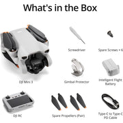 DJI Mini 3 Photography Drone and DJI RC Remote Controller with Screen Bundle