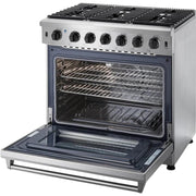 Thor Kitchen 36-inch Freestanding Gas Range LRG3601ULP