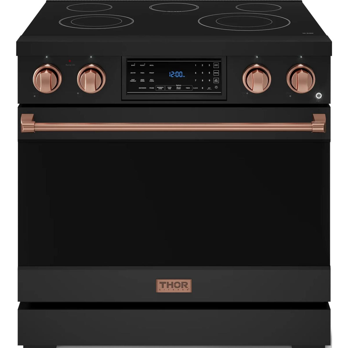 Thor Kitchen 36-inch Freestanding Electric Range with Tilt Panel RSE36B-RSG