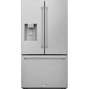 Thor Kitchen 36-inch, 28.9 cu. ft. French 3-Door Refrigerator with Ice and Water Dispenser TRF3628FFD