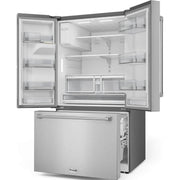Thor Kitchen 36-inch, 28.9 cu. ft. French 3-Door Refrigerator with Ice and Water Dispenser TRF3628FFD