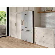 Thor Kitchen 36-inch, 28.9 cu. ft. French 3-Door Refrigerator with Ice and Water Dispenser TRF3628FFD