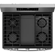GE Profile 30-inch Smart Freestanding Gas Convection Range with No Preheat Air Fry and EasyWash™ Oven Tray PGF700AYFS