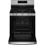 GE Profile 30-inch Smart Freestanding Gas Convection Range with No Preheat Air Fry and EasyWash™ Oven Tray PGF700AYFS