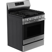GE Profile 30-inch Smart Freestanding Gas Convection Range with No Preheat Air Fry and EasyWash™ Oven Tray PGF700AYFS