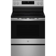 GE Profile 30-inch Smart Freestanding Electric Convection Range with No Preheat Air Fry and EasyWash™ Oven Tray PRF700AYFS