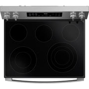 GE Profile 30-inch Smart Freestanding Electric Convection Range with No Preheat Air Fry and EasyWash™ Oven Tray PRF700AYFS