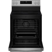 GE Profile 30-inch Smart Freestanding Electric Convection Range with No Preheat Air Fry and EasyWash™ Oven Tray PRF700AYFS