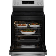 GE Profile 30-inch Smart Freestanding Electric Convection Range with No Preheat Air Fry and EasyWash™ Oven Tray PRF700AYFS