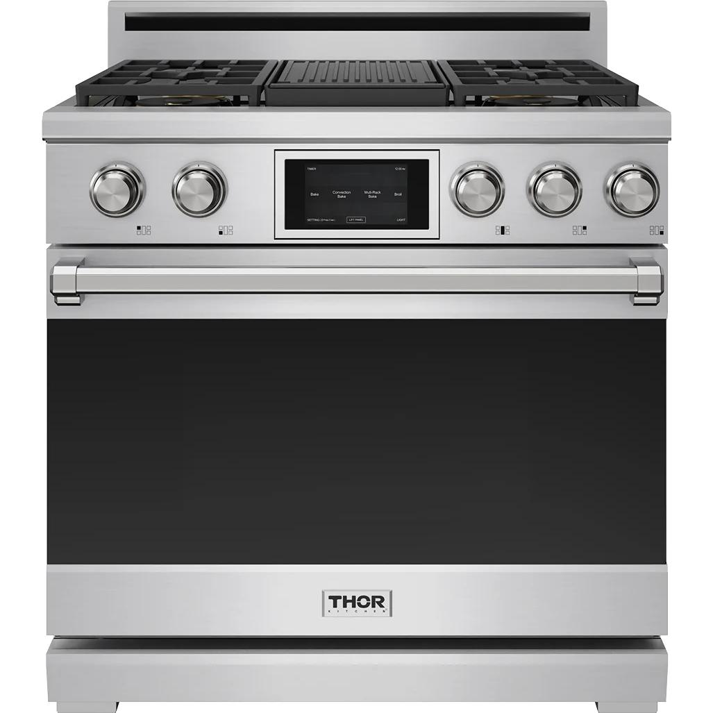 Thor Kitchen 36-inch Freestanding Dual Fuel Range XRD36E