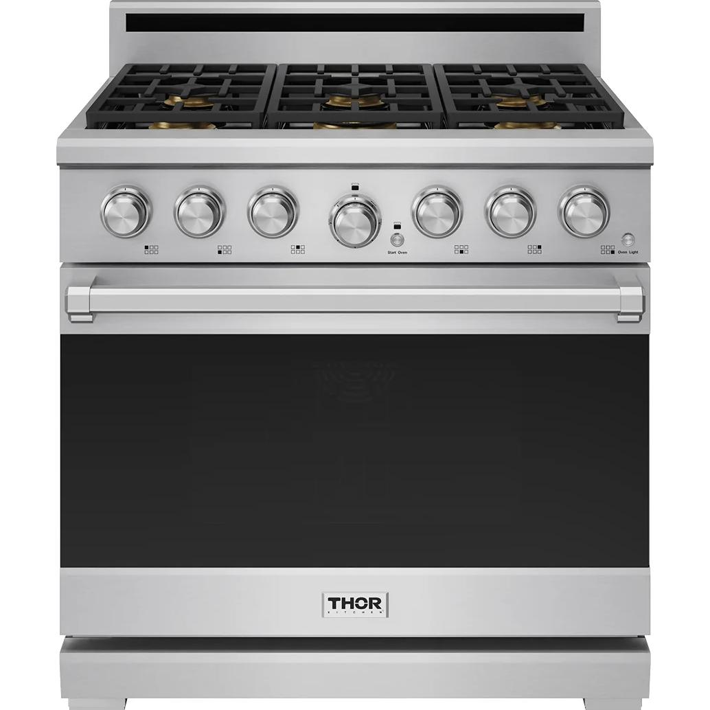 Thor Kitchen 36-inch Freestanding Dual Fuel Range XRG36E