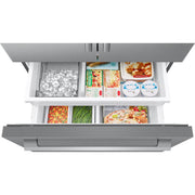 Samsung French 3-Door Refrigerator with In-Door Tall Dispenser RF70H25KERAA