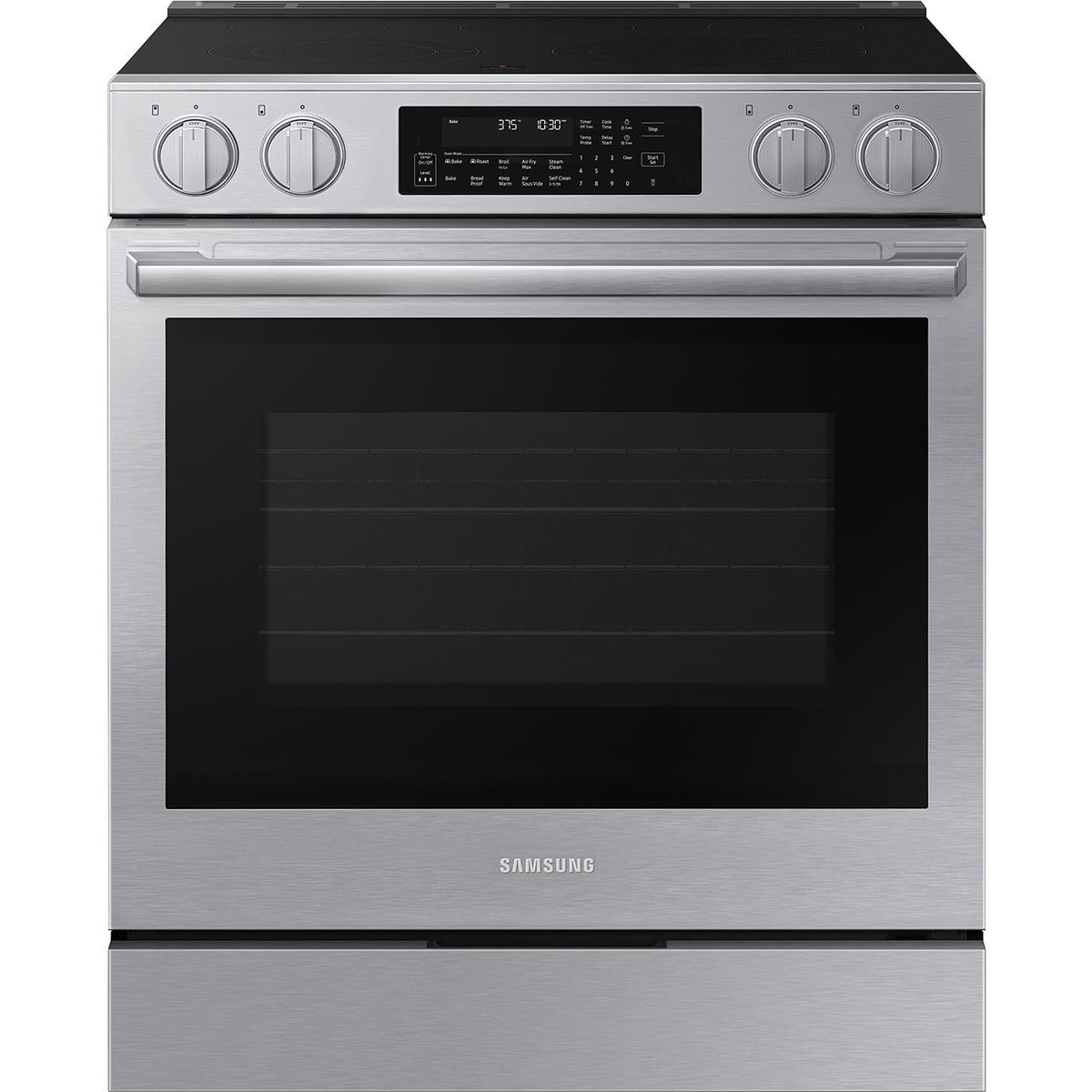 Samsung 30-inch Slide-in Electric range with Wi-Fi NSE90H63SRAA