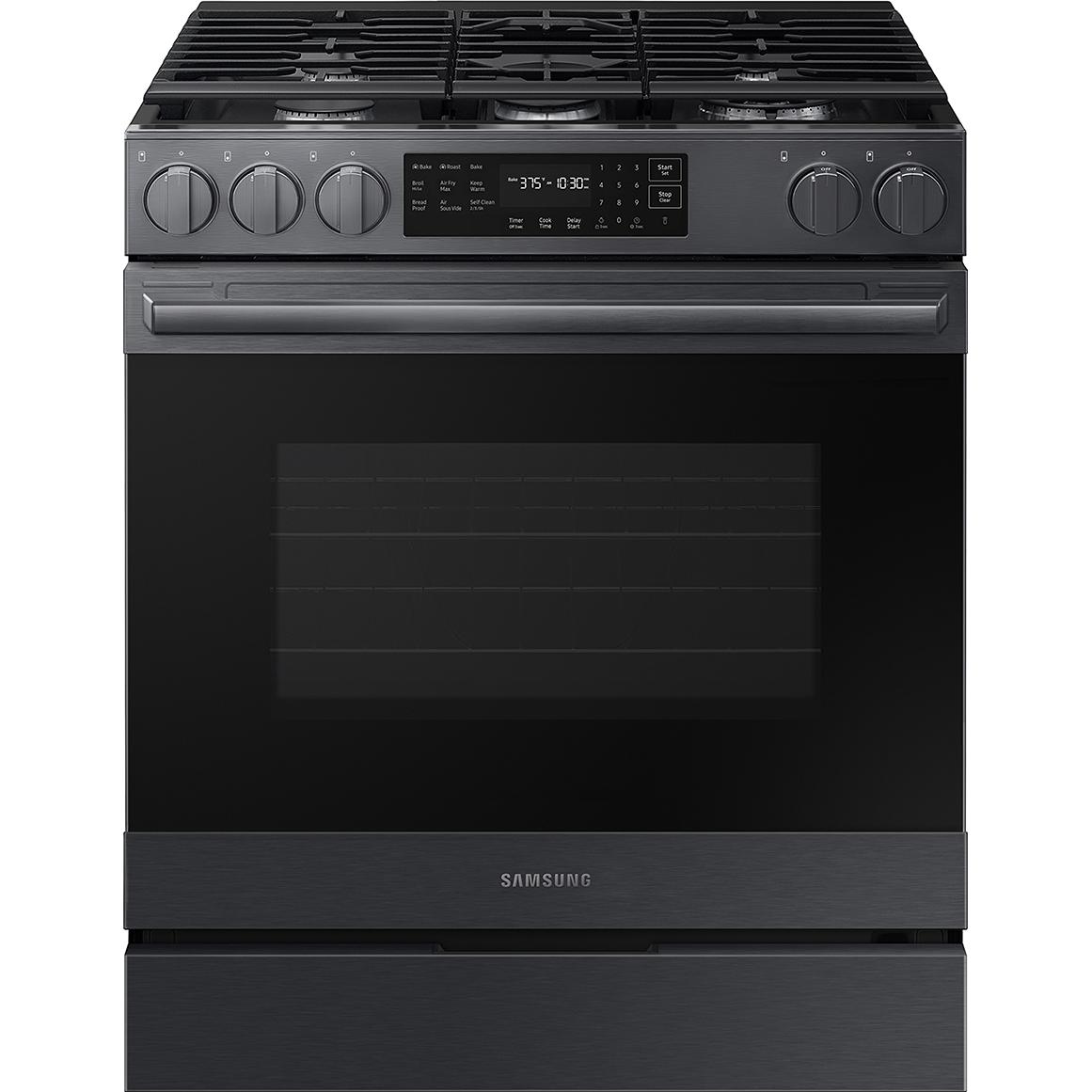 Samsung 30-inch Slide-in Gas Range with Wi-Fi NSG80H60SEAA