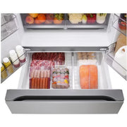 LG 29 cu. ft. MAX™ 4-Door French Door Refrigerator with Mini Craft Ice™ and Full-Convert Drawer™ LF29S9730S