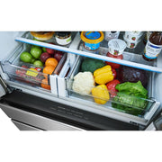 Frigidaire Professional 36-inch, 21 cu. ft. Counter-Depth French 4-Door Refrigerator with Custom-Flex® Temperature Drawer PRMC2290BF