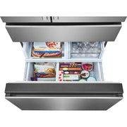 Frigidaire Professional 36-inch, 26.3 cu. ft. Freestanding French 4-Door Refrigerator with Custom-Flex® Temperature Drawer PRMS2790BF