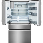 Frigidaire Professional 36-inch, 26.3 cu. ft. Freestanding French 4-Door Refrigerator with Custom-Flex® Temperature Drawer PRMS2790BF