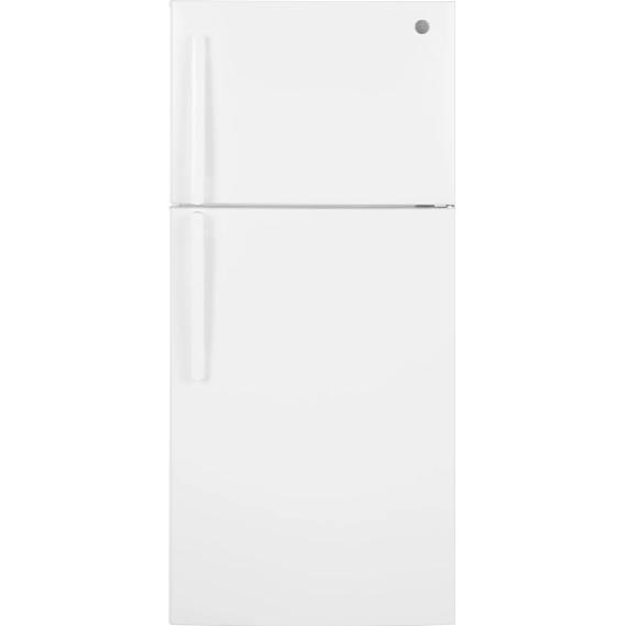 GE 30-inch, 18.3 cu. ft. Freestanding Top Freezer Refrigerator GTE18NSWRWW
