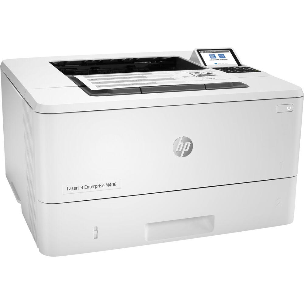 Hewlett Packard LaserJet Enterprise M406dn Monochrome Printer built-in Ethernet