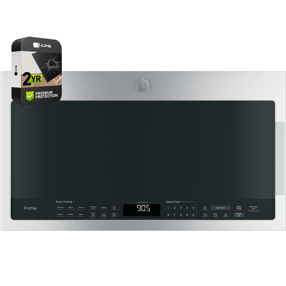 GE 2.1 Cu. Ft. Over-the-Range Sensor Microwave Oven Steel + 2 Year Warranty