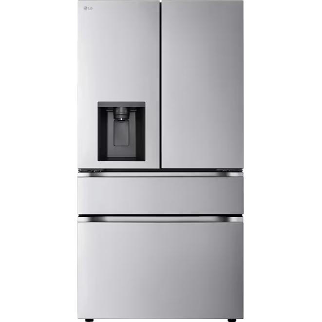 LG 36-inch, 28.6 cu. ft. Freestanding French 4-Door Refrigerator with External Water and Ice Dispensing System LF29S8230V