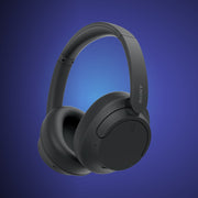 Sony Wireless Noise Cancelling Headphone, Black with Wood Headphone Display Stand